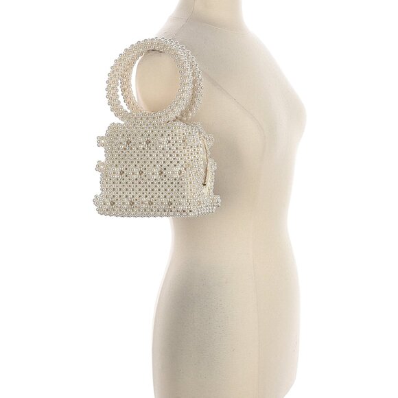 Shrimps Dante Faux Pearl Embellished Bag - Picture 2 of 8